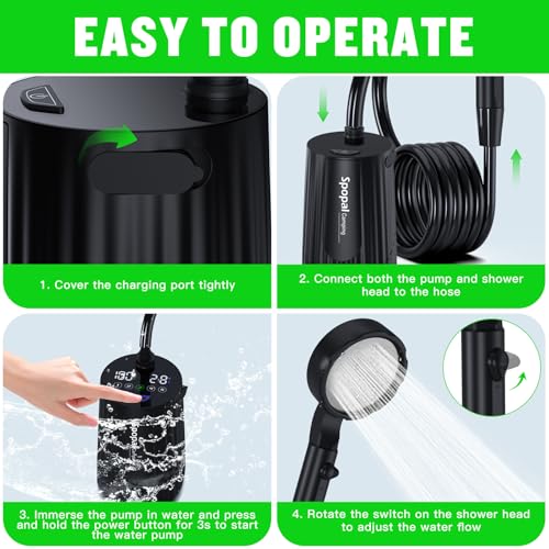 Spopal Portable outdoor shower