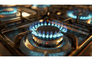 SAFY 4-Burner Gas Stove with Oven