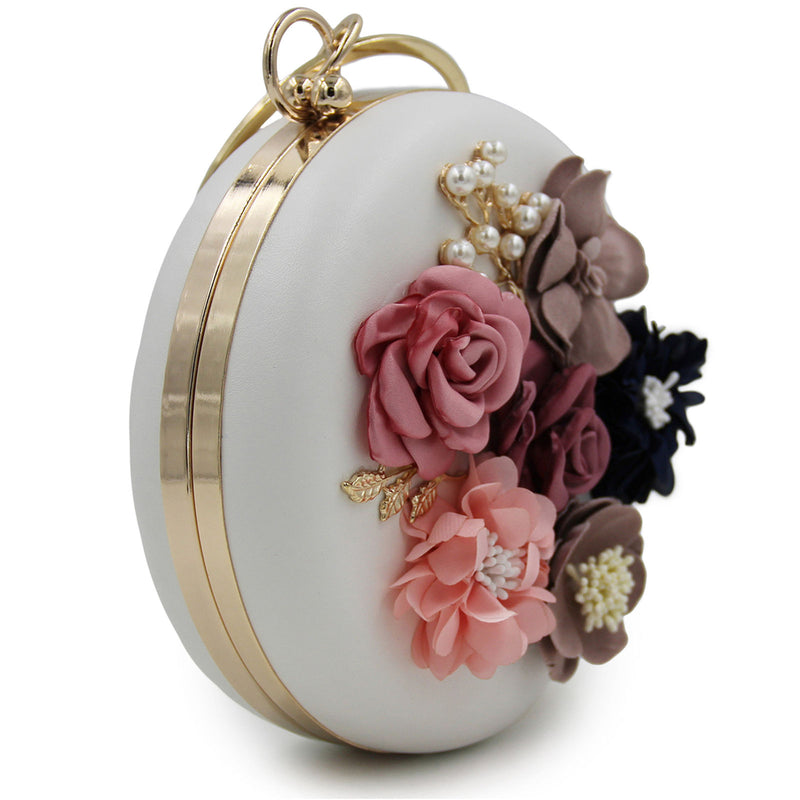 Minaudiere Clutch Bag with floral