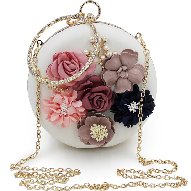Minaudiere Clutch Bag with floral