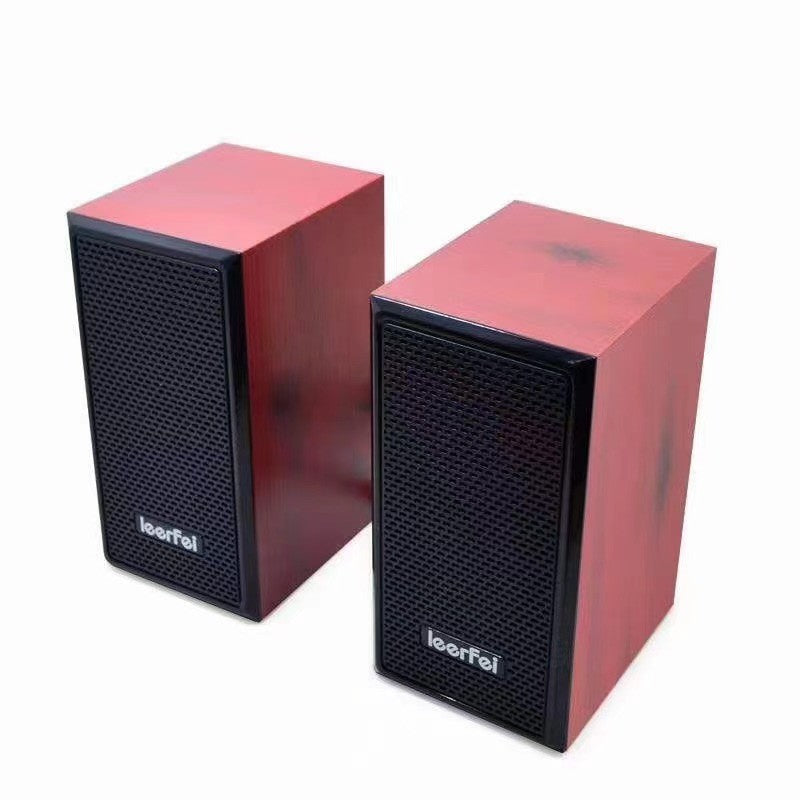 leerfei d-091 multimedia wooden speaker