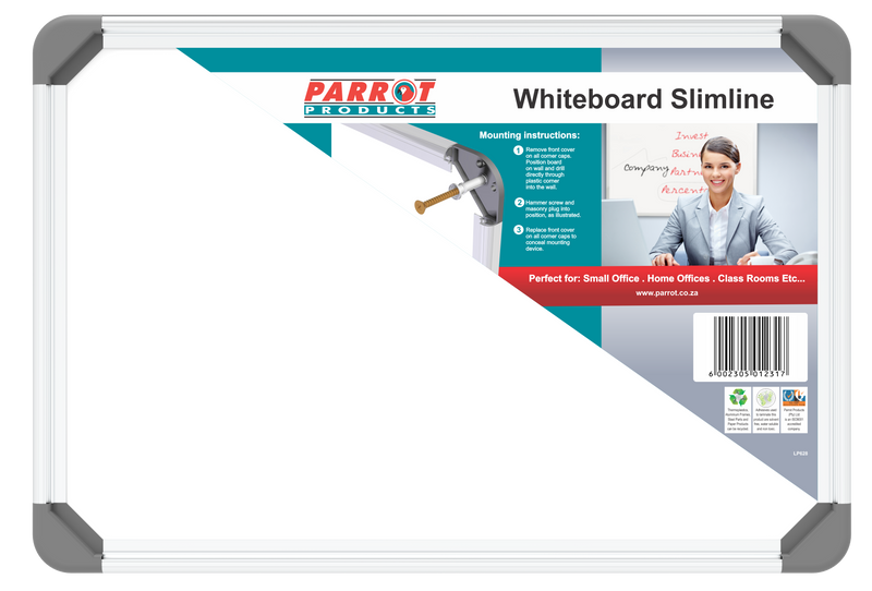 Slimline Non-Magnetic Whiteboard