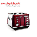 Morphy Richards Evoke 4 Slice Toaster - Red