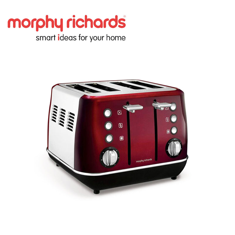 Morphy Richards Evoke 4 Slice Toaster - Red