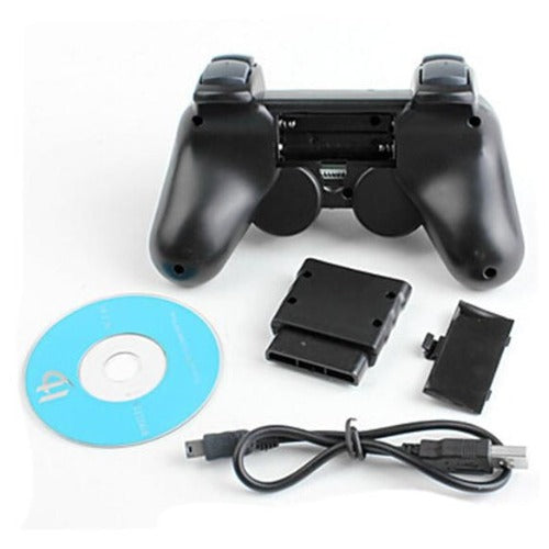 Wireless Vibraton Controller 3 in 1 Compatible with PS2, PS3 and PC