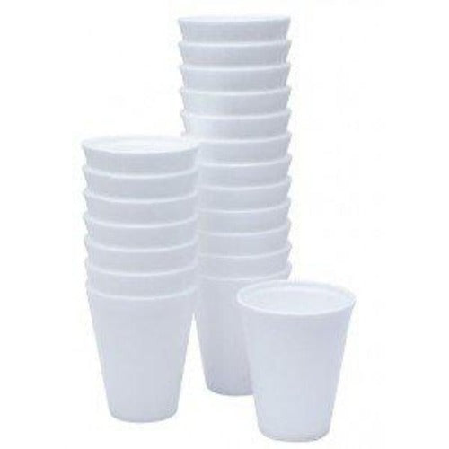 White Foam Cups (25 Cups)