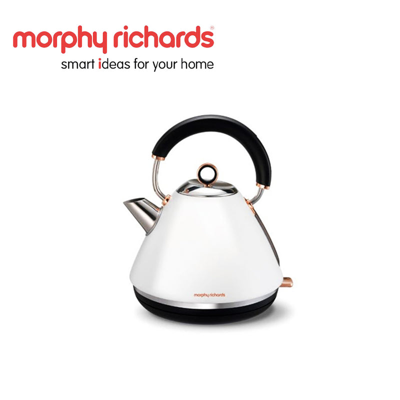 Morphy Richards Kettle 360 Degree Cordless Stainless Steel White 1.5L 2200W "Accent Rose Gold"