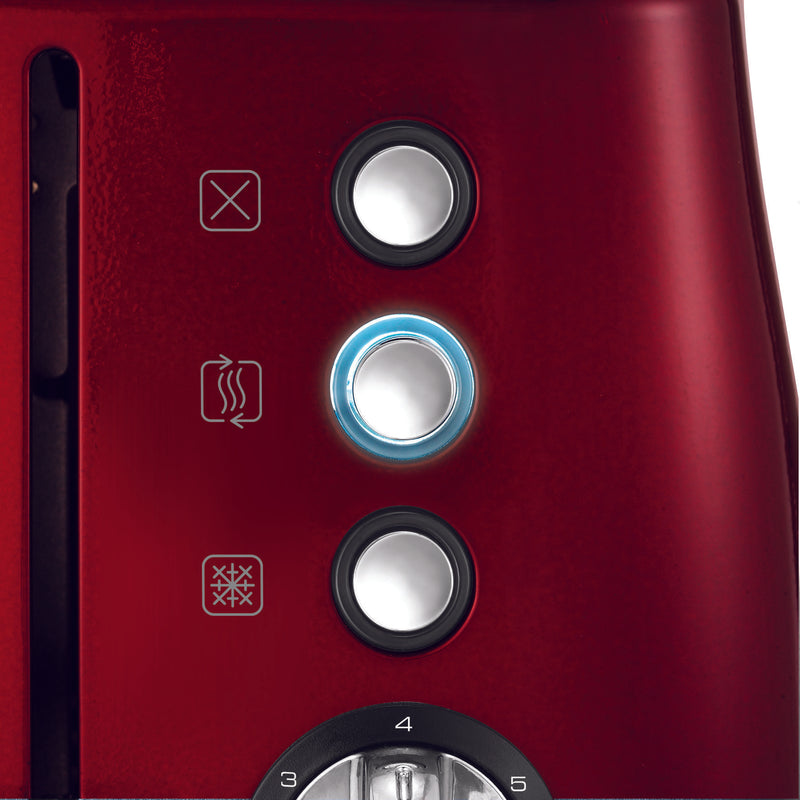 Morphy Richards Evoke 4 Slice Toaster - Red