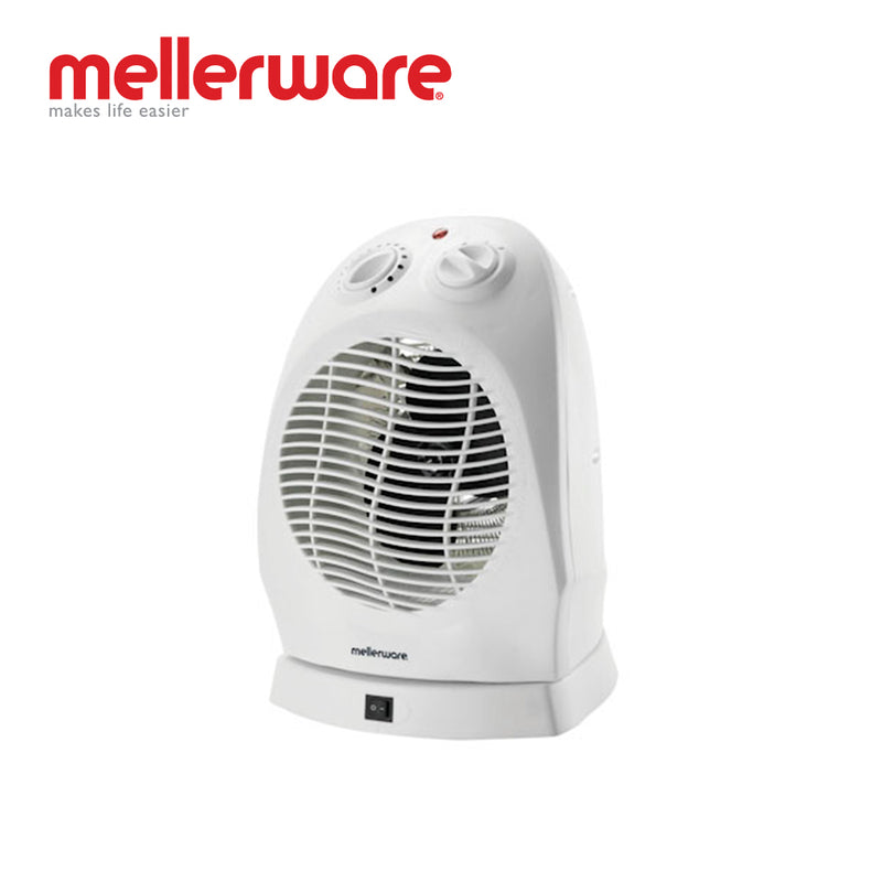 mellerware oscillating fan heater