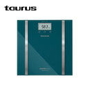 TAURUS Bathroom Scale Battery Operated Glass Teal 180kg 3V "Syncro Glass"