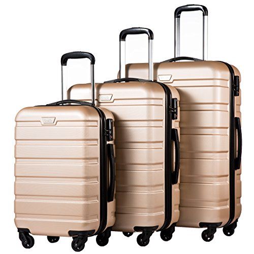 3 Piece Hard Expandable Spinner Luggage Set L-30 inch