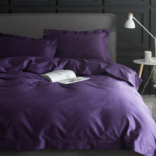 Purple  Cotton Bedding Set