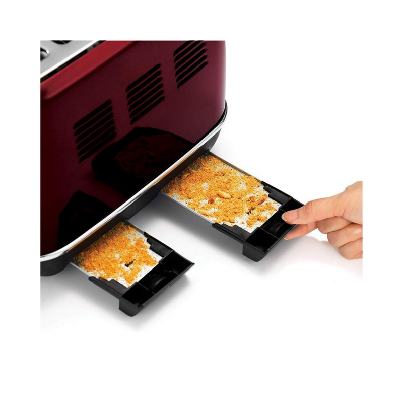 Morphy Richards Evoke 4 Slice Toaster - Red