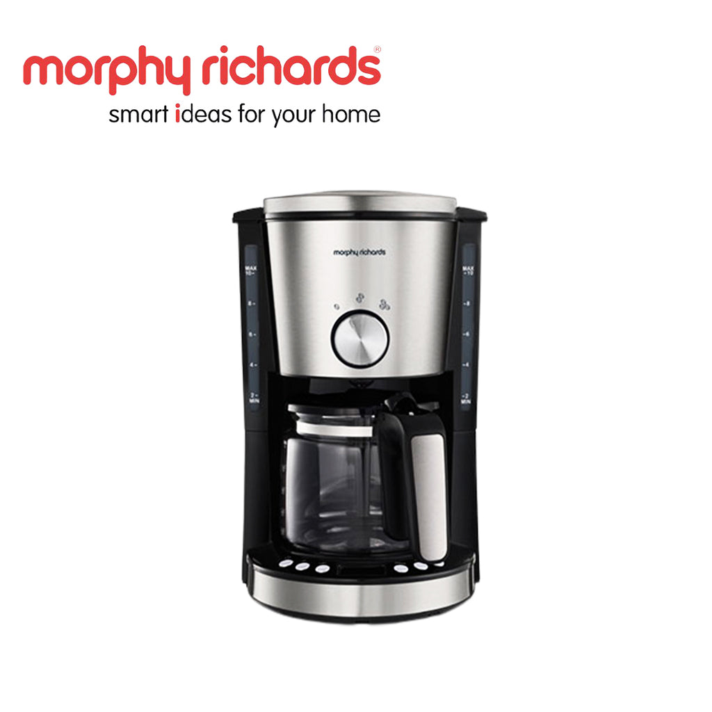 Morphy Richards Coffee Maker Drip Filter Digital Brushed 1000W