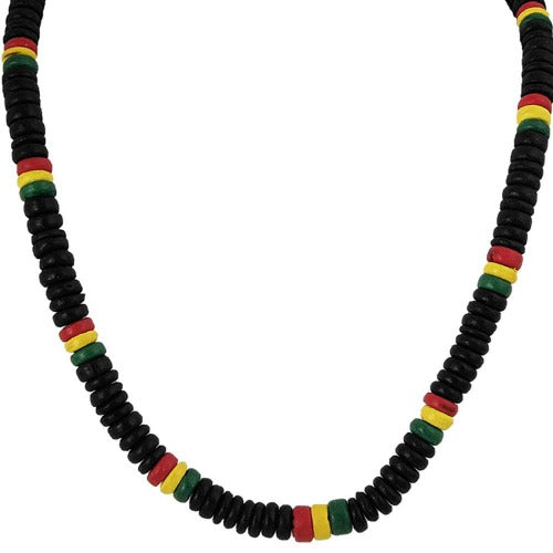 Rasta Necklace and Bracelet Set