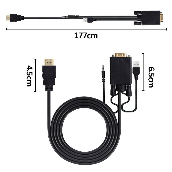 Vga Variants VGA to HDMI Cable