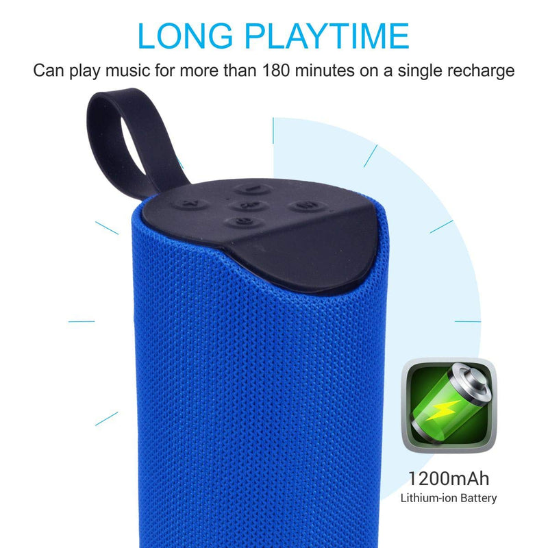 T&G G-113 Portable Bluetooth Speaker with Powerful Stereo Sound