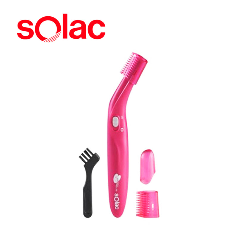 SOLAC SHAVER BATTERY OPERATED PLASTIC PINK "AISSEA PRECISSE"