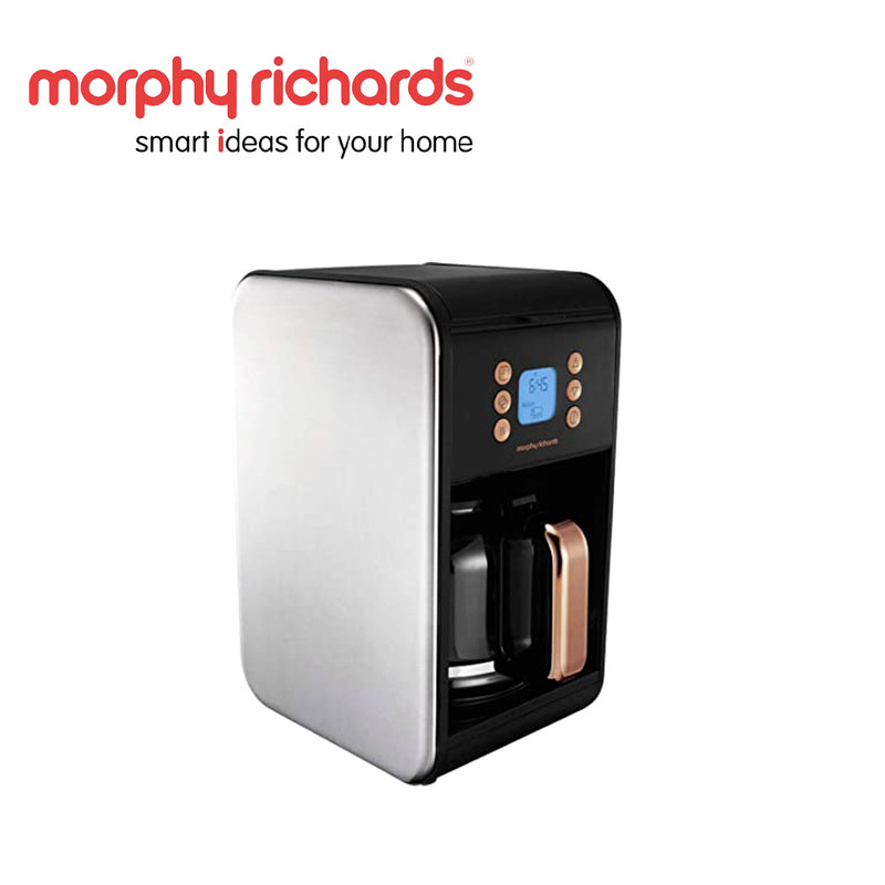 Morphy Richards Coffee Maker Drip Filter 12Cup 900W Accents Rose Gold