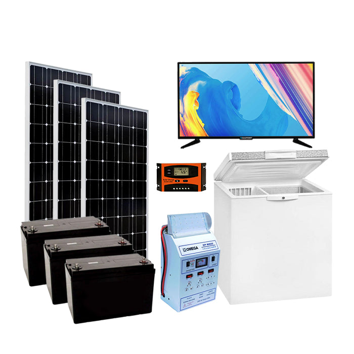 Solar System With Television And Freezer