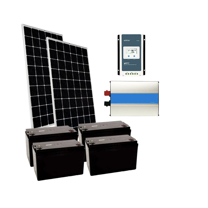 Solar System For: Fridge and Lights.