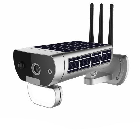 Solar Battery Ultra-Low-Power Sound-Light alarm IP Network Camera