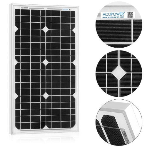 30 Watt Solar Panel Monocrystalline