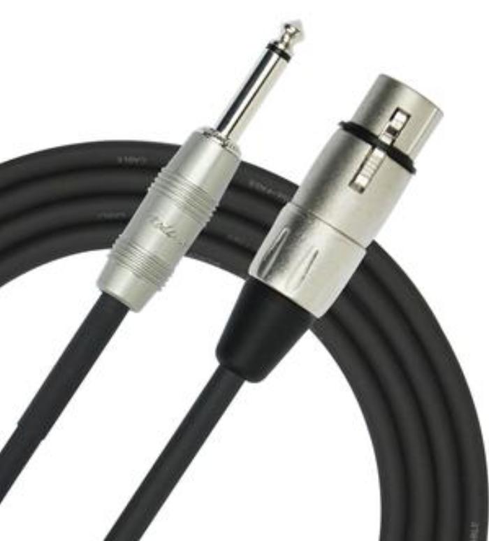 Pro-Audio XLR 3 Pin Female to 1/4 IN Mono Male Cable