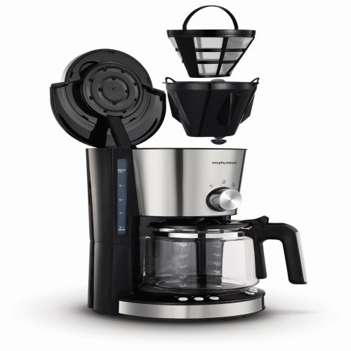 Morphy Richards Coffee Maker Drip Filter Digital Brushed 1.2L 1000W "Evoke"