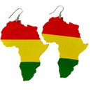 Rasta African Wooden Earrings