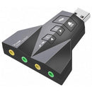 USB External Stereo Sound Adapter, Double USB Microphone & Double USB Headset
