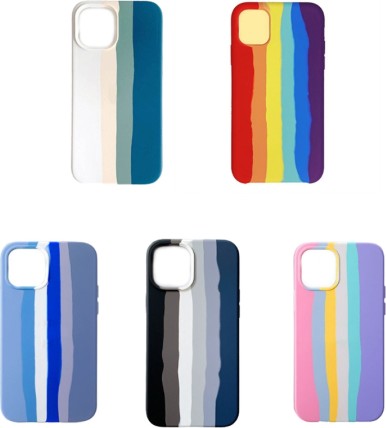 iPhone Rainbow Colored Silicon Cover