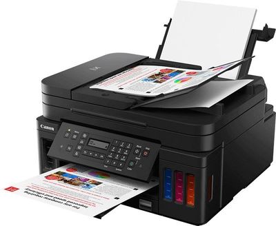 CANON G7040 4IN1 MEGA TANK CONTINUOUS INK PRINTER DUPLEX WIFI ETHERNET GI 40 INK BOTTLES