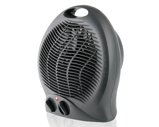 mellerware white/black floor fan heater