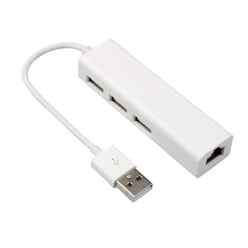 Ethernet adapter to USB 2.0 with 3 Ports